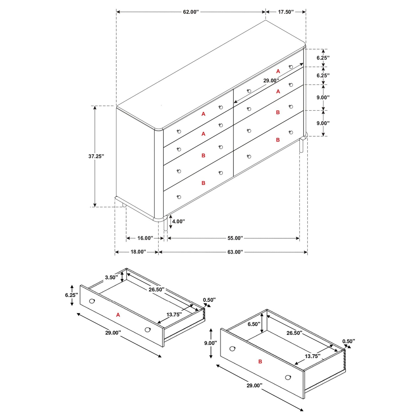 Anser - Modern Bedroom Set