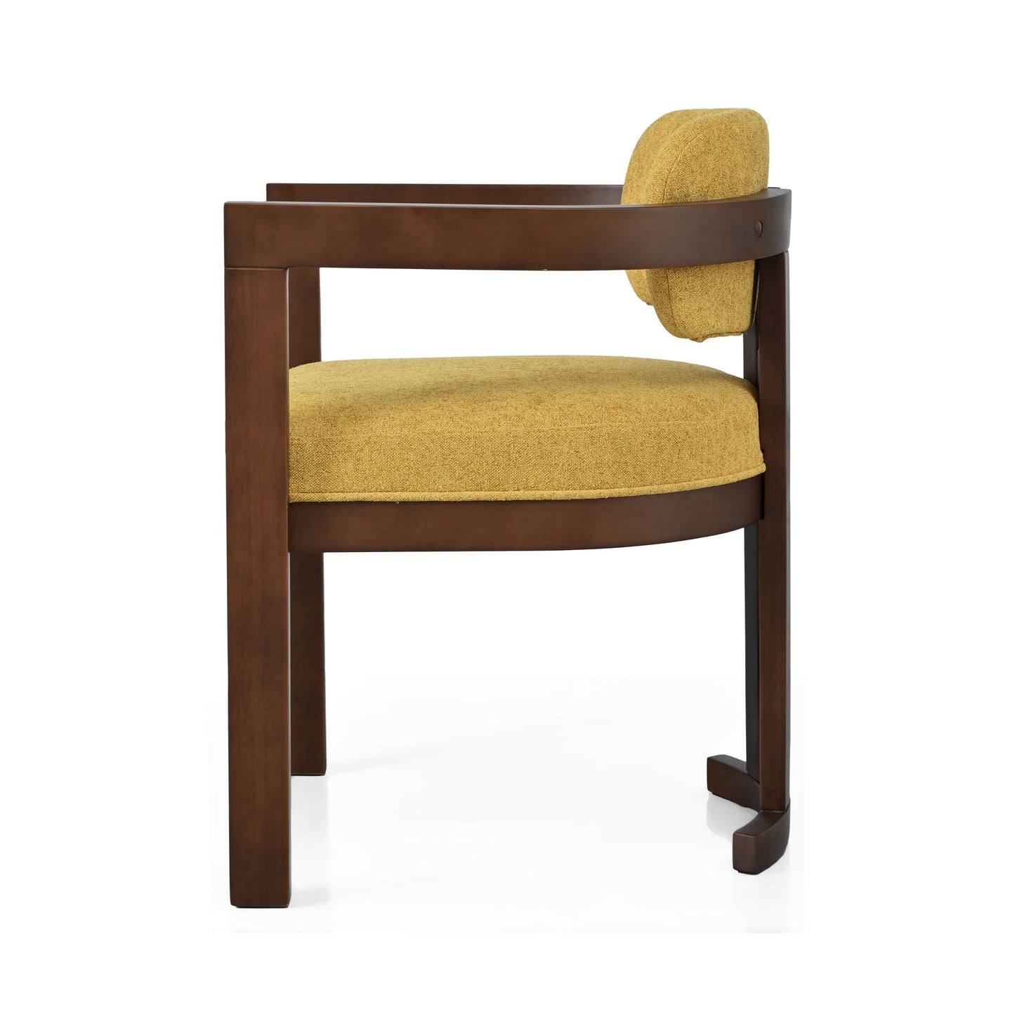 Stylish Indoor Upholstered Wood Dining Chair Set of 2