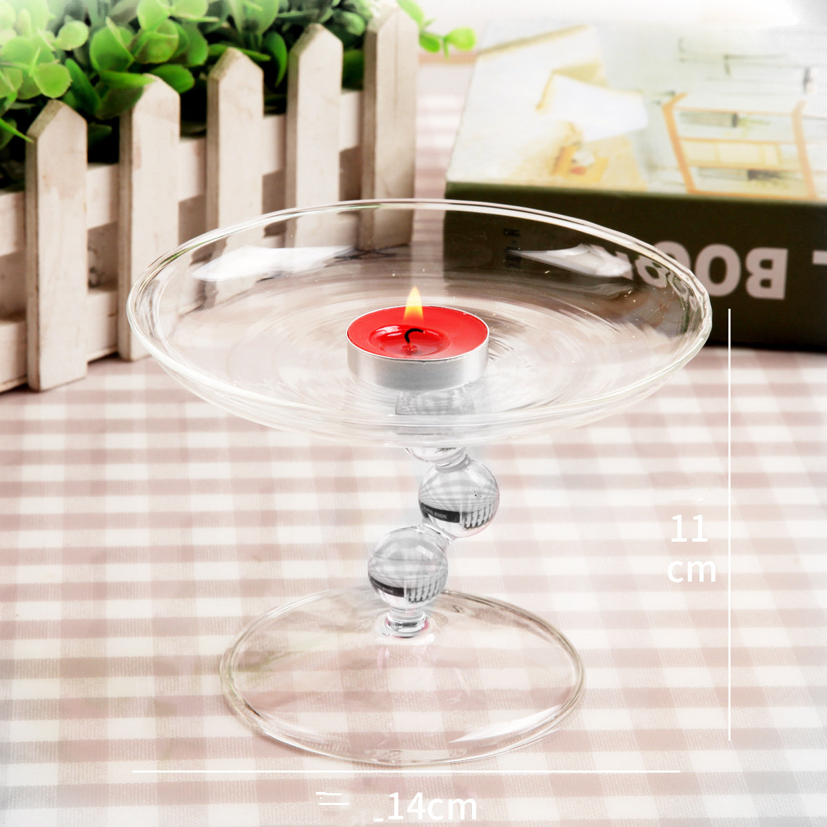 Model Room Soft Dressing Table Glass Jewelry Fruit Plate