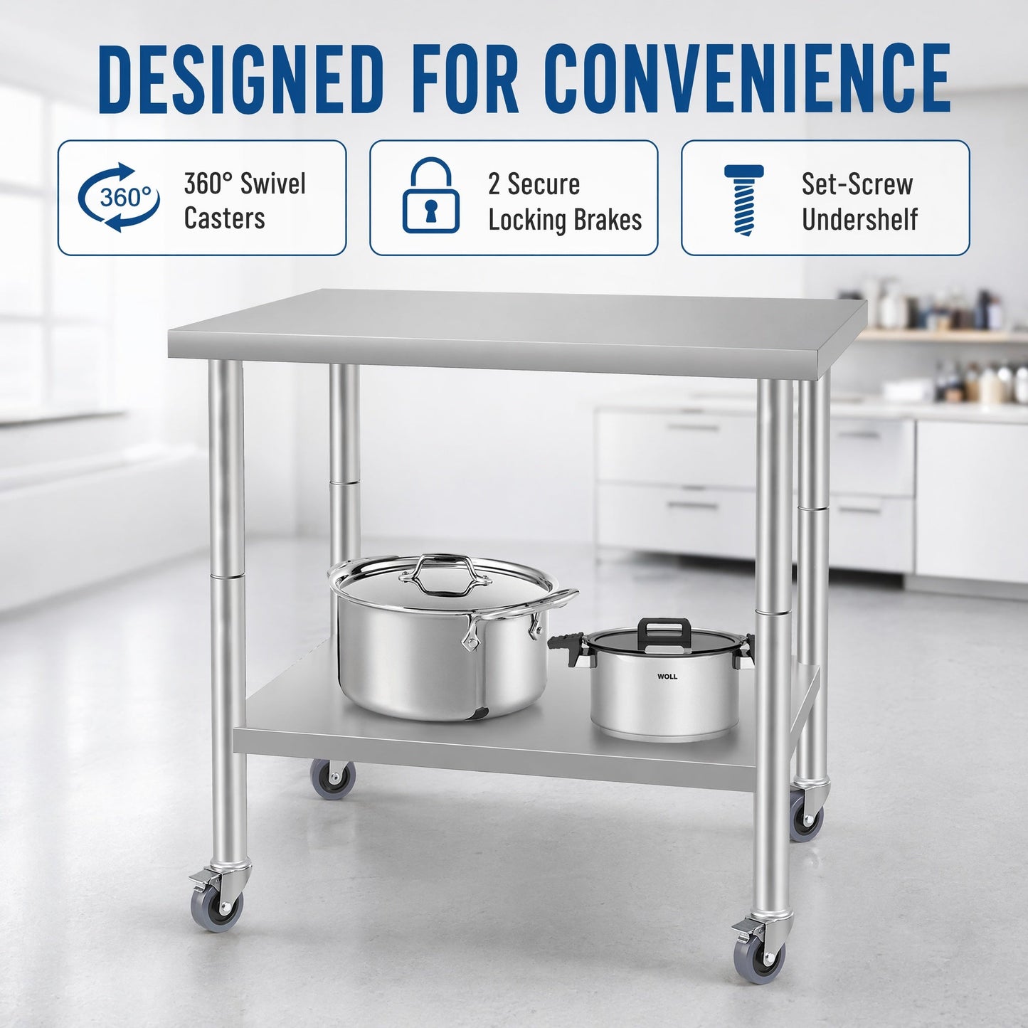 36'' x 24'' Commercial Work Table