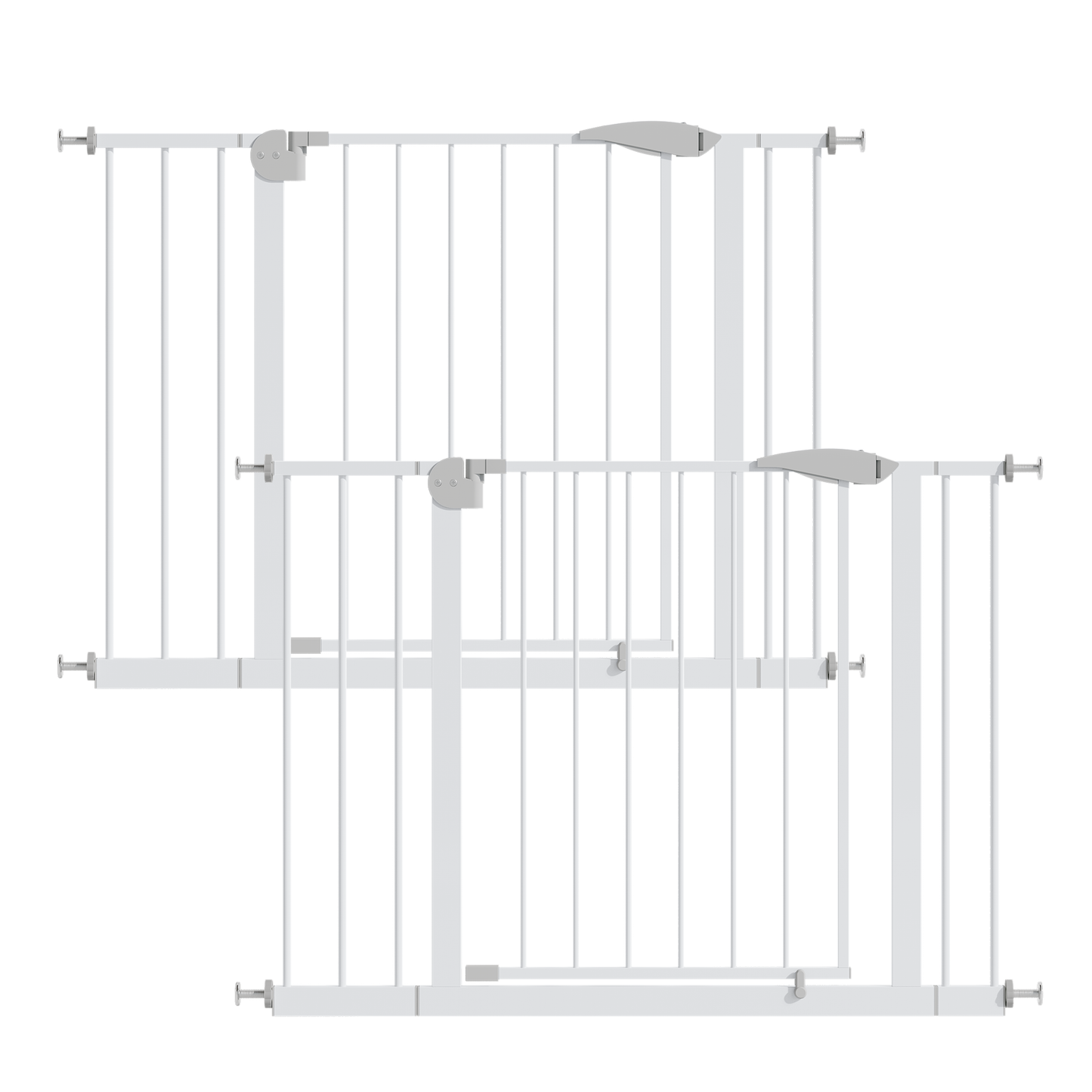 2 Pack 29.5-44.1" Wide Baby Gate for Stairs and Doorways