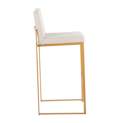Fuji - Contemporary Design High Back Barstool