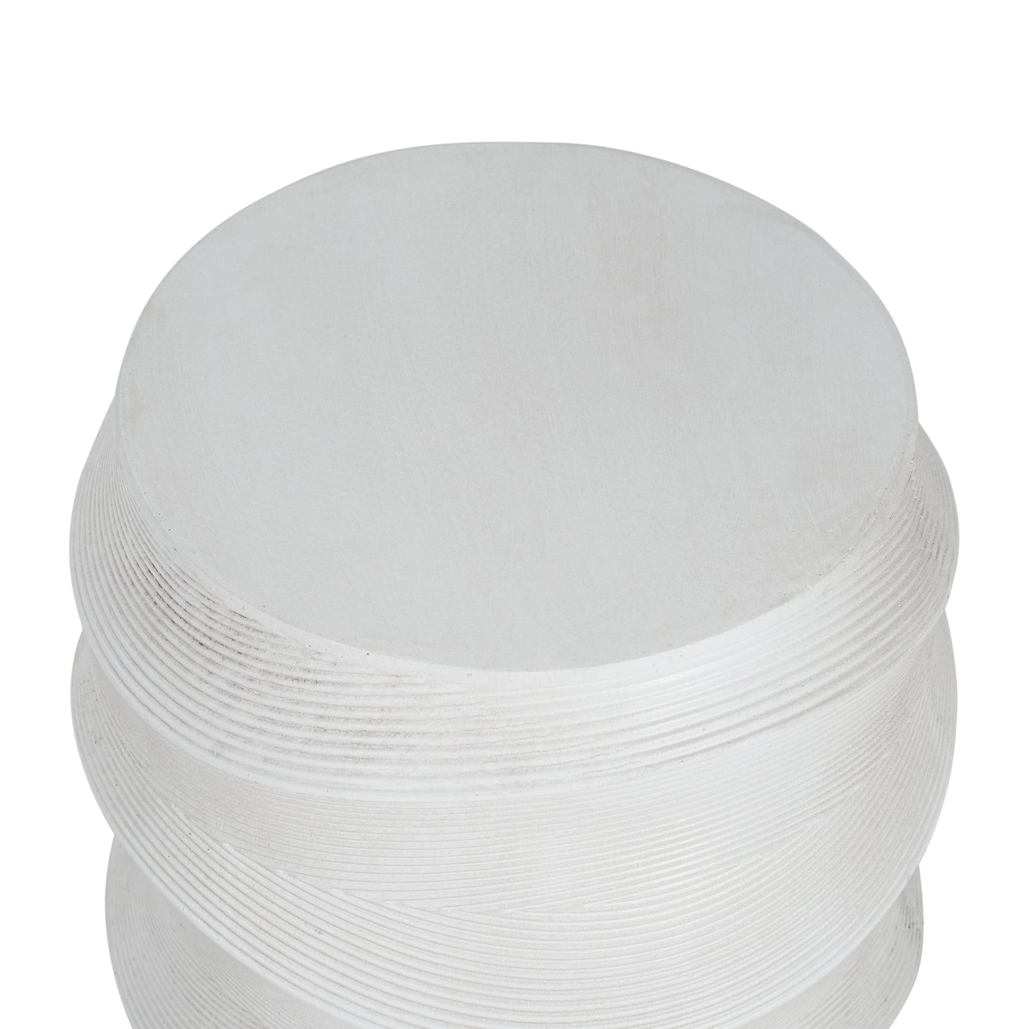 Antique-Style Magnesium Oxide Outdoor Side Table