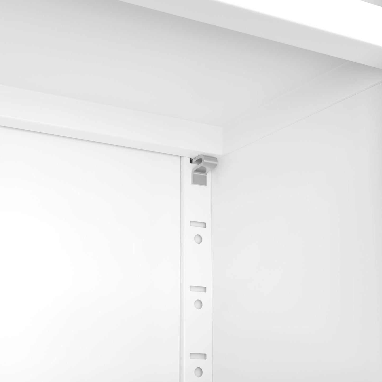 Industrial Bookcase Tall With Adjustable Shelves, Drawers & Doors