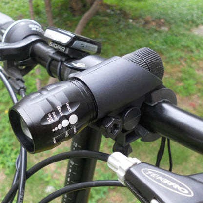 Bike Light Set: 2× Q5 LED Front Flashlights, 2 Mounts & 1 Rear Light