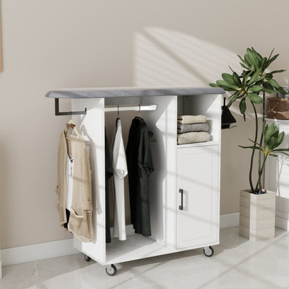 Ironing Cart with Rolling Ironing Board