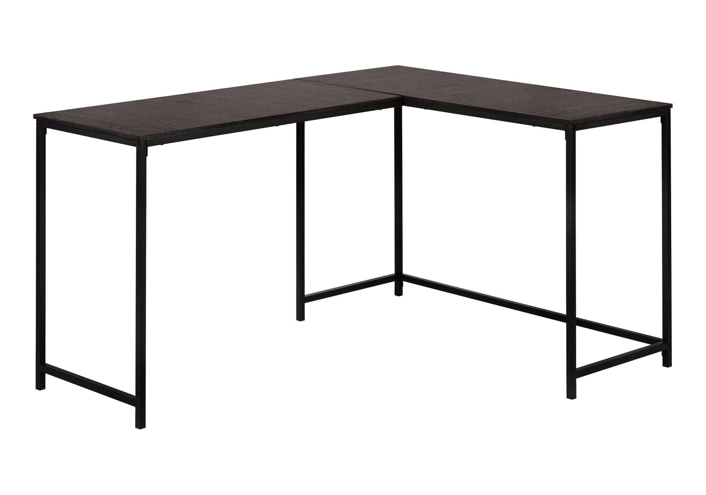 L-Shaped Corner Computer Desk with Contemporary Marble Look
