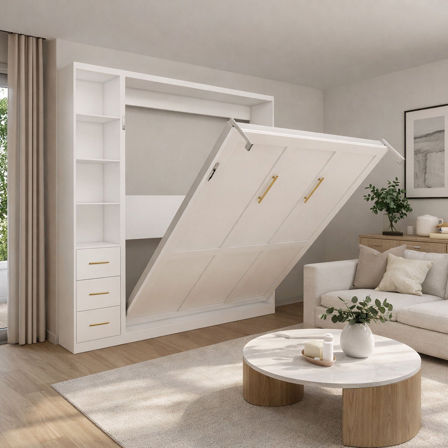 Folding Vertical Murphy Wall Bed