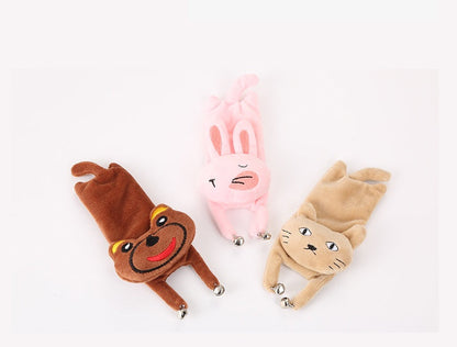 Cute Cat Rabbit Red Panda Mint Plush Toy With Bell