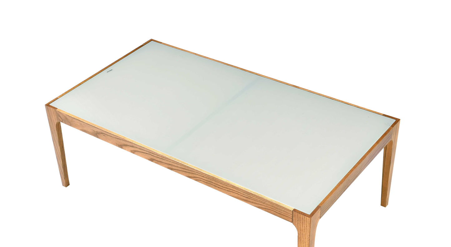 Gwynn Frosted Glass Top Coffee Table