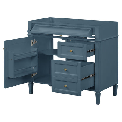 Bathroom Vanity With 2 Drawers And Tip-Out Drawer, Storage Cabinet