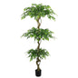 Artificial Ficus Tree With Pot For Home Decor Indoor Plant - Green