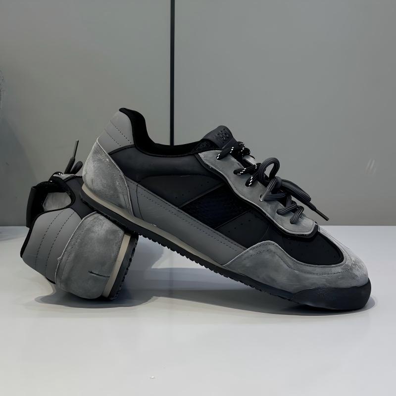 Men's New German Trainers, Soft Cushioned Breathable Run-style Shoes, Lace-up Low-top Versatile Casual Sneakers