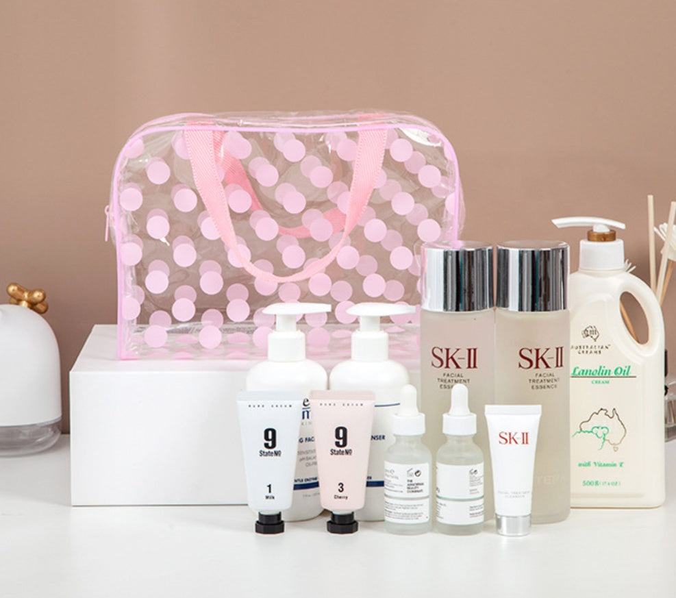 Hand-held Cosmetics Storage Bag, Large-capacity Toiletry And Makeup Bag, Portable Makeup Bag, Hand-held Toiletry Bag For Business Trips
