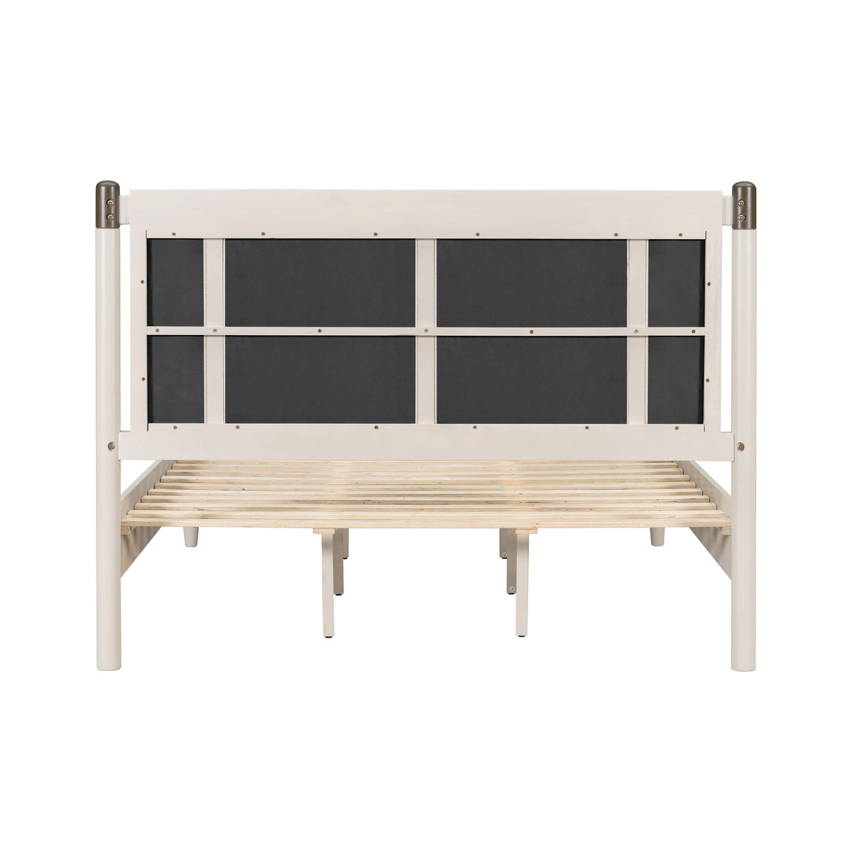 Solid Wood Queen Bed - Heavy Duty Support