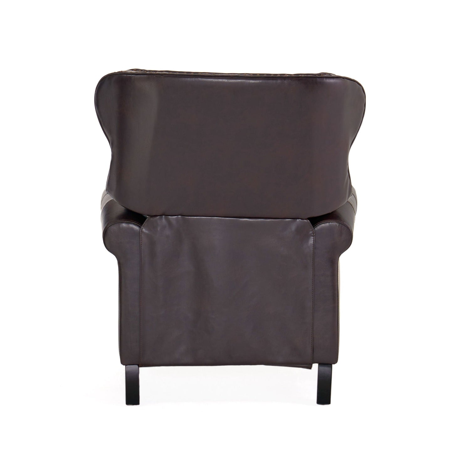Contemporary Style Push Back Recliner with Button Tufted Stitching and Nailhead Trim