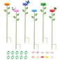 Metal Bee Watering Stations 6-Pack with Anti-Drowning Design