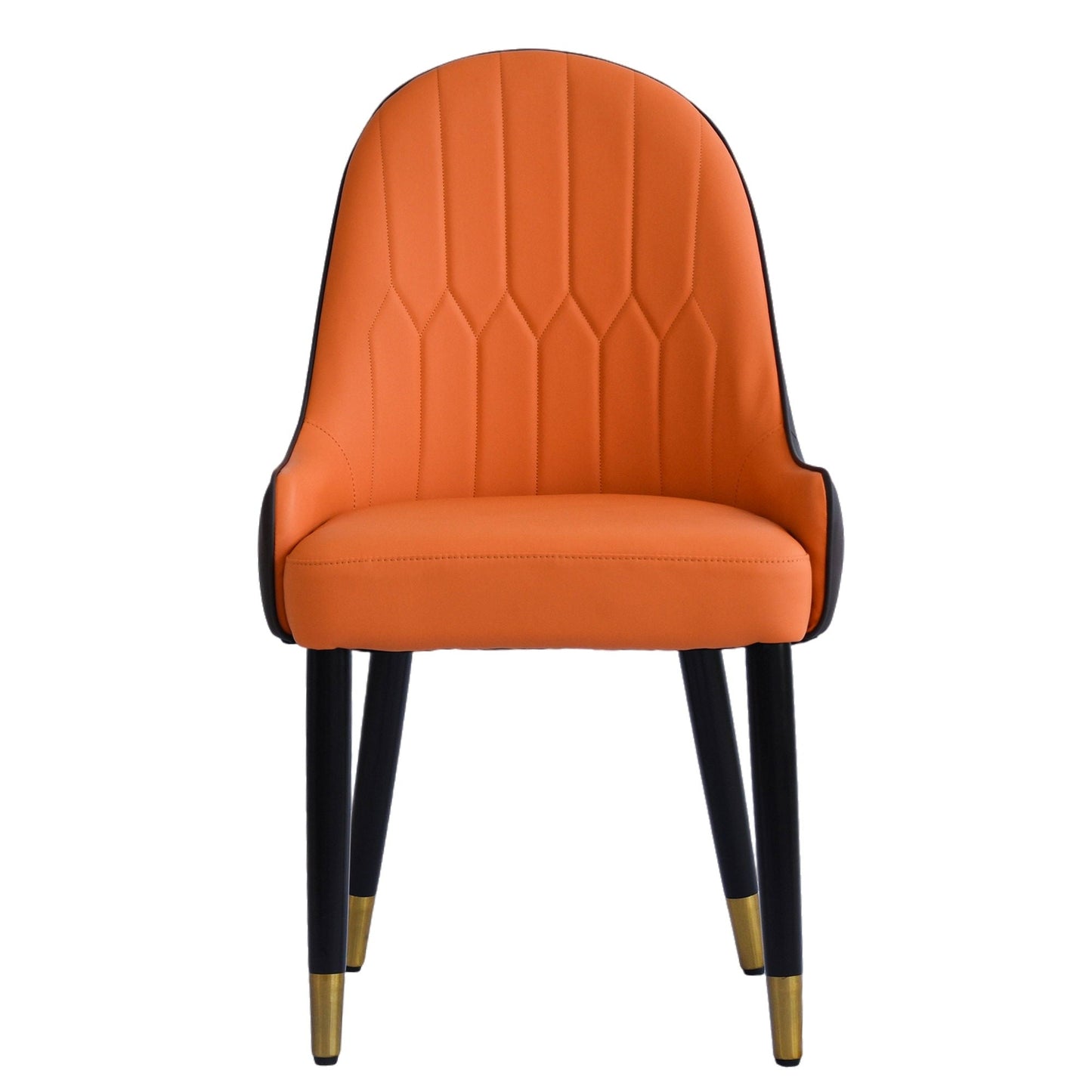 Modern Sponge-Filled Dining Chair, Solid Wood Metal Legs, Suitable For Restaurants, Living Rooms And Rooms (Set of 2)