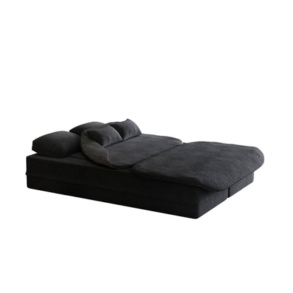 2 In 1 Foldable Sofa Bed With Multi Functional Blanket