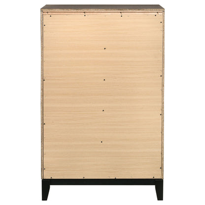 Gregory - 5 Drawer Chest - Smoke Gray