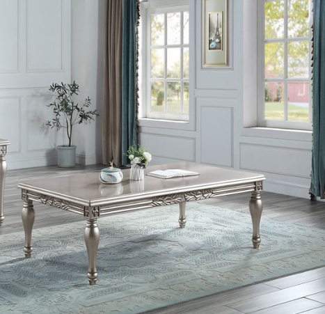 Pelumi Platinum Finish Coffee Table