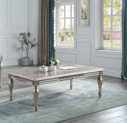 Pelumi Platinum Finish Coffee Table