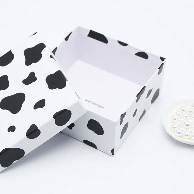 Spotted cow gift box wrapping paper