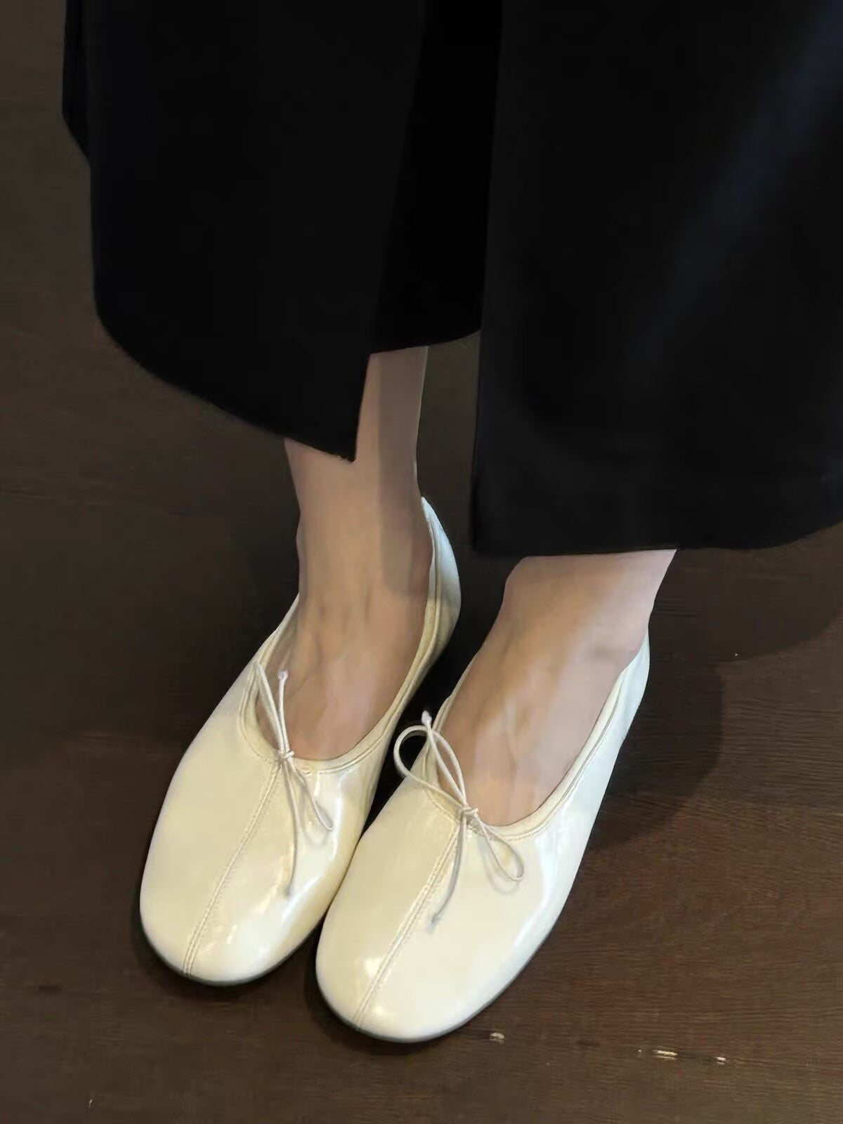 2026 Summer Women French Retro Super Soft Bow Foldable Flats, Egg Roll Ballet Shoes, Mary Jane Casual Shoes