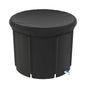 97Gal Large Size Ice BathTub with Cover for Adults Athletes Recovery Cold Water Therapy Outdoor Portable Cold Plunge Tub 660LBS Load Capacity 33.46x29