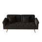 Luxurious Sofa Bed With Nail Head Trim And Matching Pillow