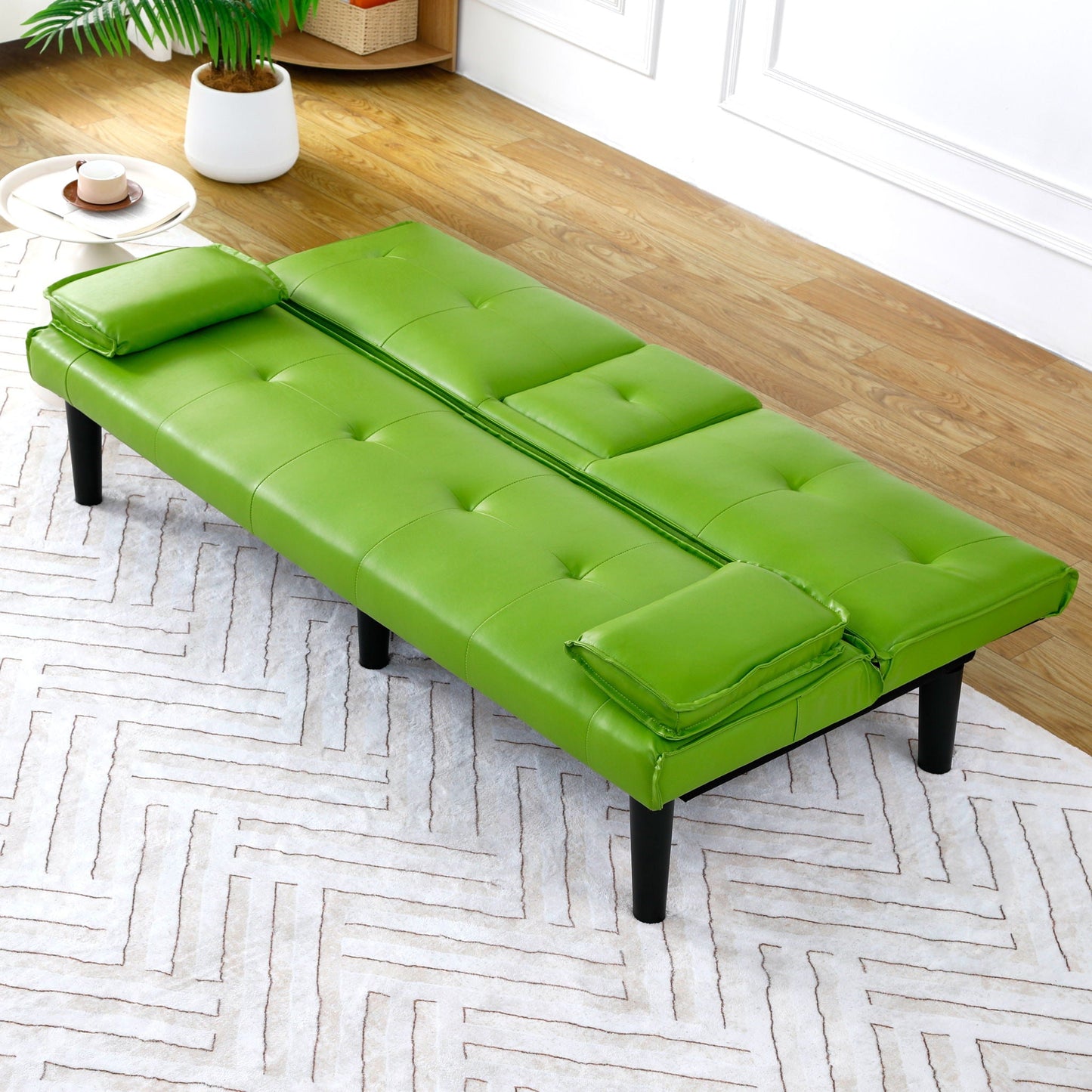 Sofa Bed With Foldable Design And Cup Holder
