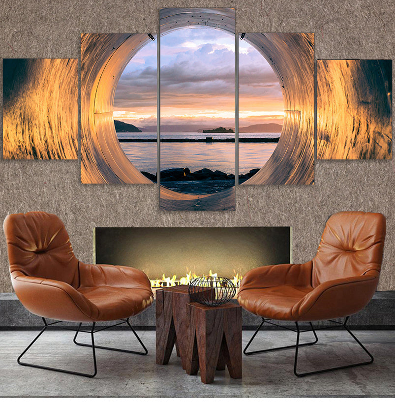 New Sunset Seascape Canvas Art for Living Room Decor
