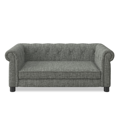 Modern Elegant Rectangle Pet Bed, Durable Elevated Dog Sofa