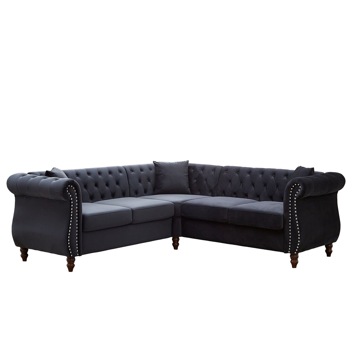 Streamline Modern L-Shaped Corner Sofa