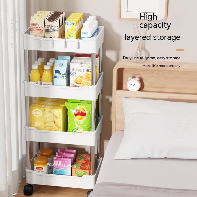 Trolley Rack Floor Multi-layer Bathroom Storage Rack