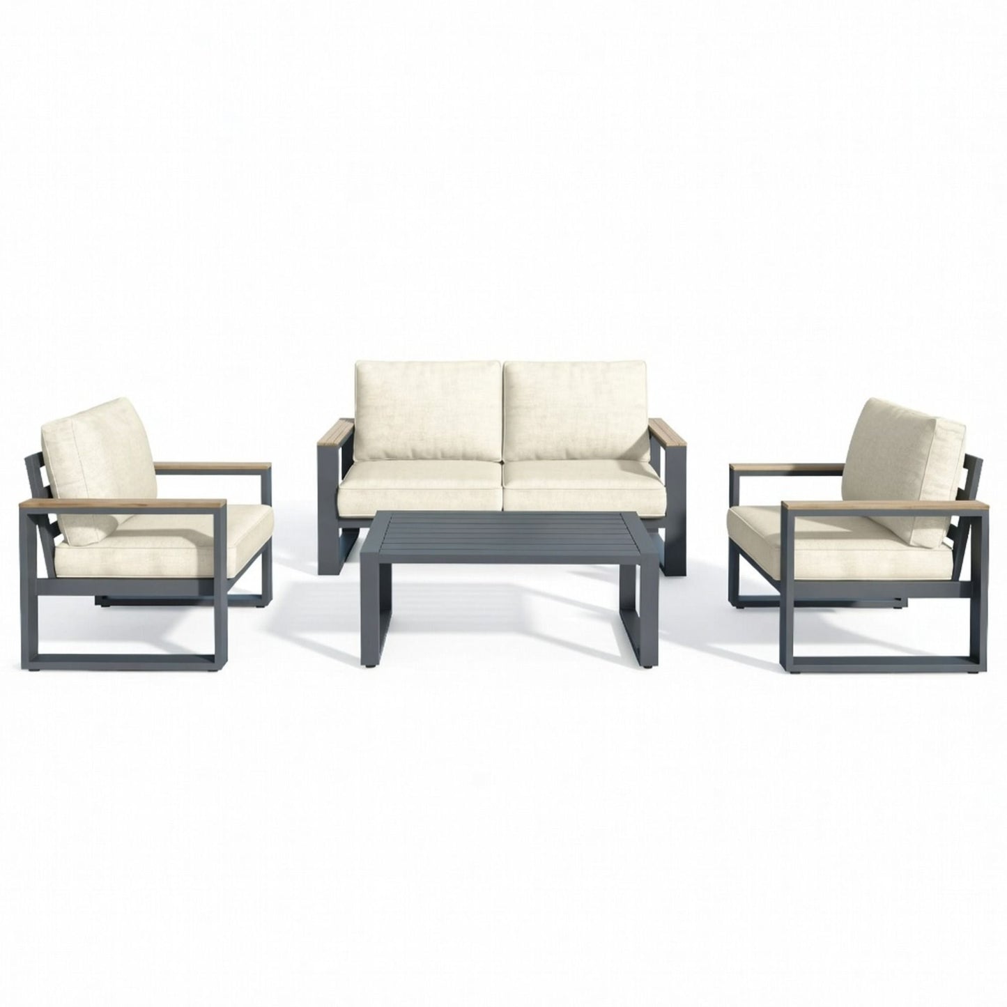 Modern Outdoor Sofa Set With Coffee Table