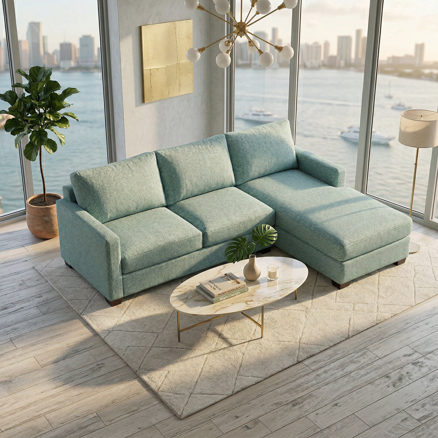 Modena Sectional Sofa – Customizable L-Shaped Comfort