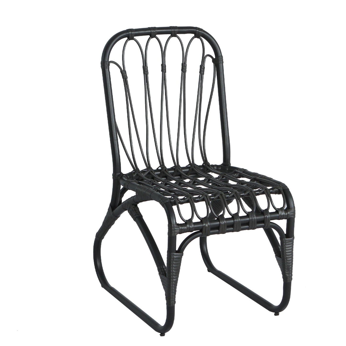 Outdoor Wicker Dining Chairs With Washable Cushions (Set of 2)