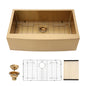 Farmhouse Kitchen Sink, Stainless Steel, Apron Front