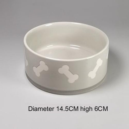 Tail Single Medium Anti-tip Neck Guard Cute Dog Bowl
