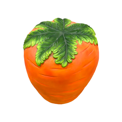 16" Oversized Carrot-Shaped Resin Stool