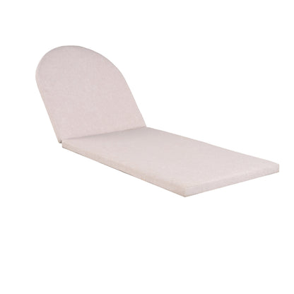 Outdoor Chaise Lounge Chair, Acacia Wood with Adjustable Backrest and Cushion