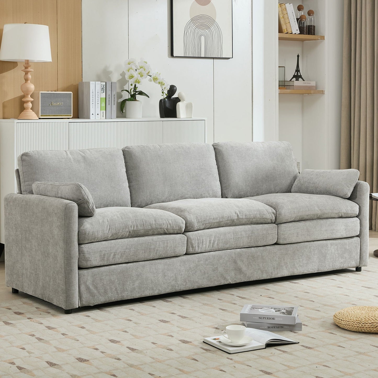 Cozy Upholstered 3 Seater Sofa Cushion For Living Room