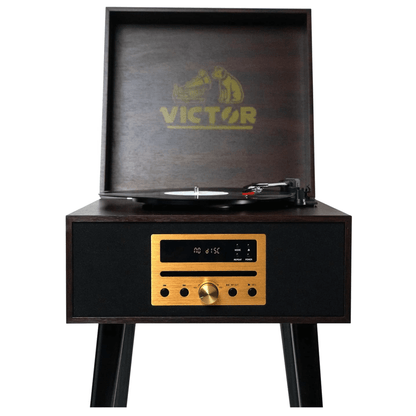 Victor Newbury 8-in-1 Music Center Espresso -  Refurbished