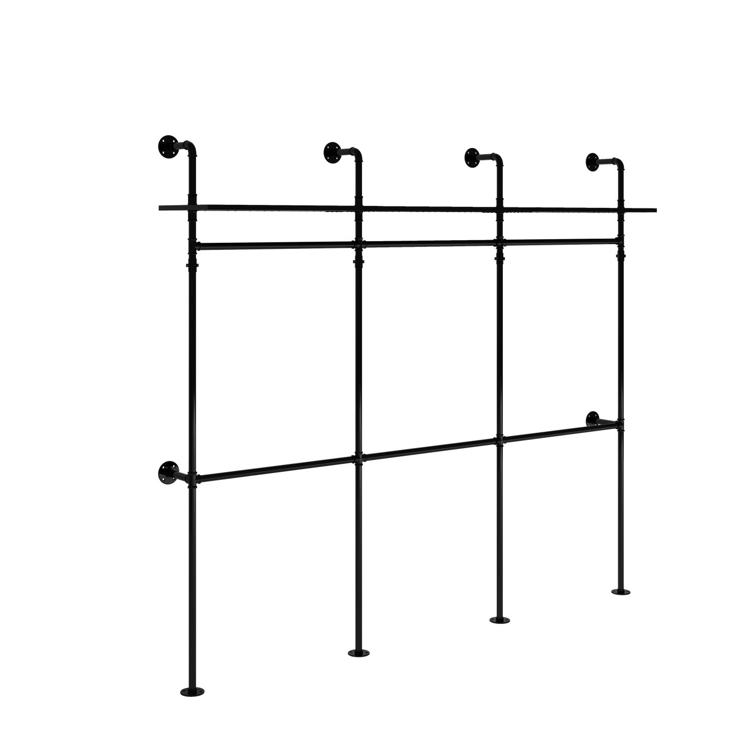 Industrial Pipe Clothing Rack