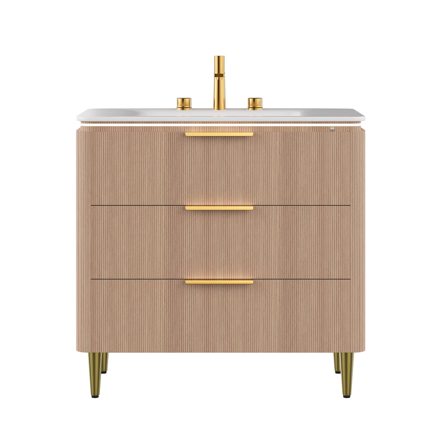 Amara 36'' Bathroom Vanity & Sink, Carrara