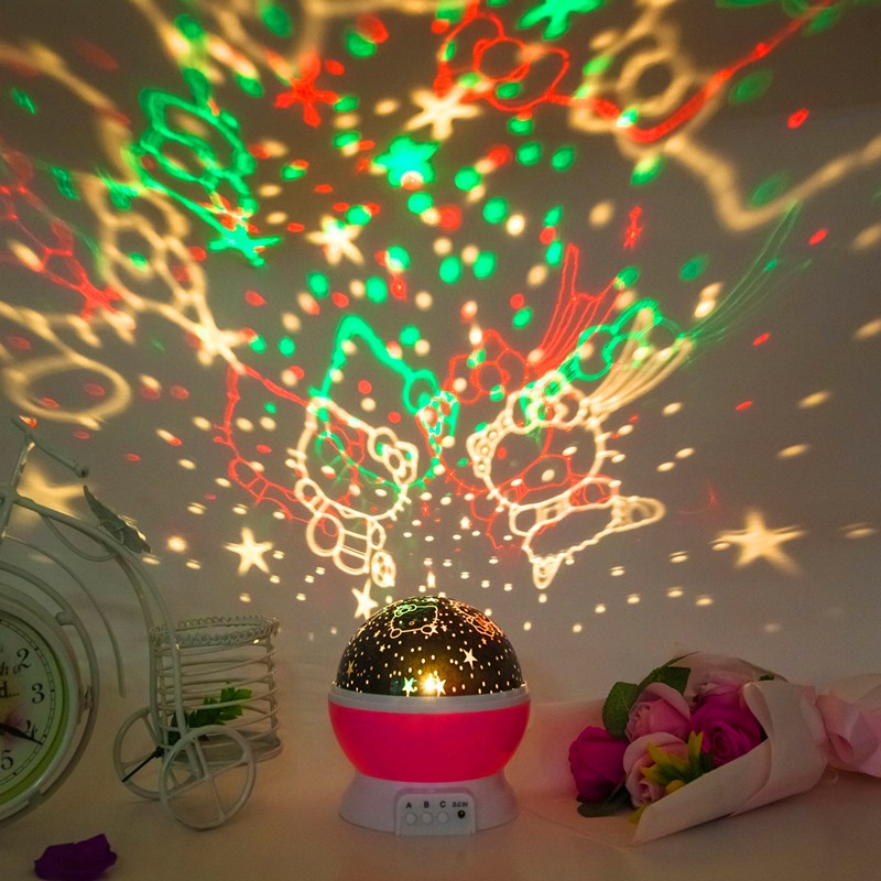 FlipStylez™ Celestial Pearl Multi-Mode Smart Projector | 360° Rotating Starry Sky Projector & Night Light with 6 Projection Films