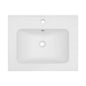 Rectangular Single Vanity Top With 1 Faucet Hole And Overflow Ceramic