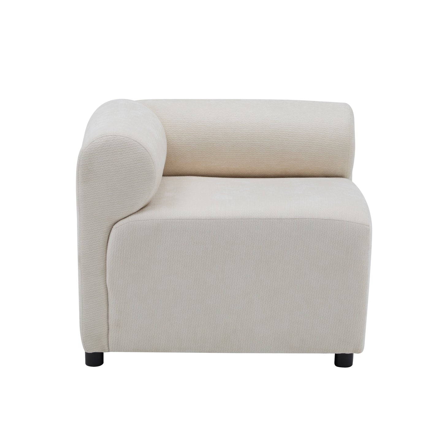 Evelyn 109 in. 6-Piece L Shaped Modular Chenille Sofa Couch