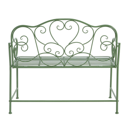 Sunnydaze Outdoor Garden Bench - Green